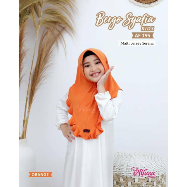 bergo syafia kids ori alfasa hijab anak
