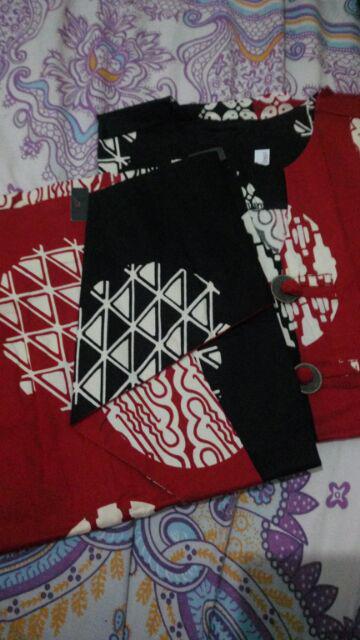 Setelan 208204 Kz# Setelan Batik Kantor Katun Stretchy