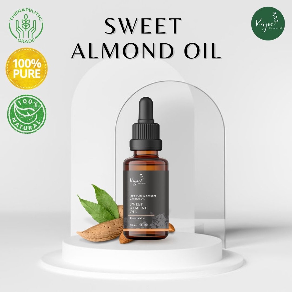 KAJOE Sweet Almond Oil Pure Carrier Oil Asli Minyak Almond