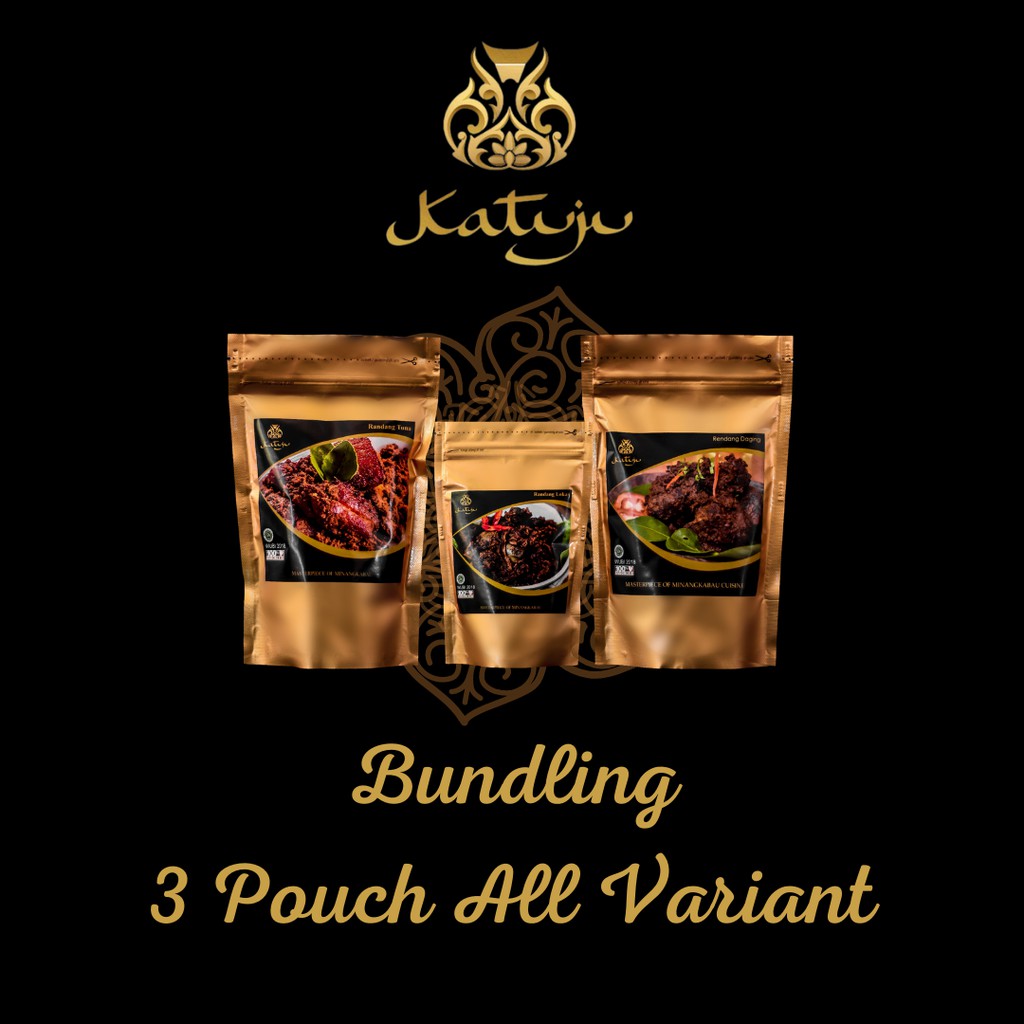 

Katuju Rendang Padang 3 Pouch Rendang All Varian