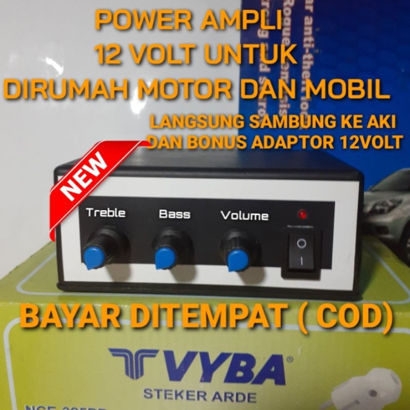 POWER AMPLI 12 VOLT DC