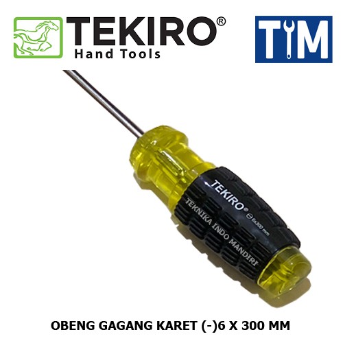 TEKIRO Obeng Gagang Karet -6 x 300 mm