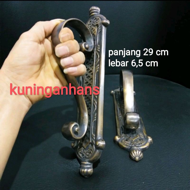 handle pintu ukir gagang pintu kuningan ukir antik klasik