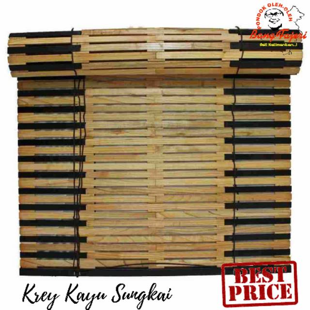 Krey Kayu Sungkai 90x160 Tirai Out Door