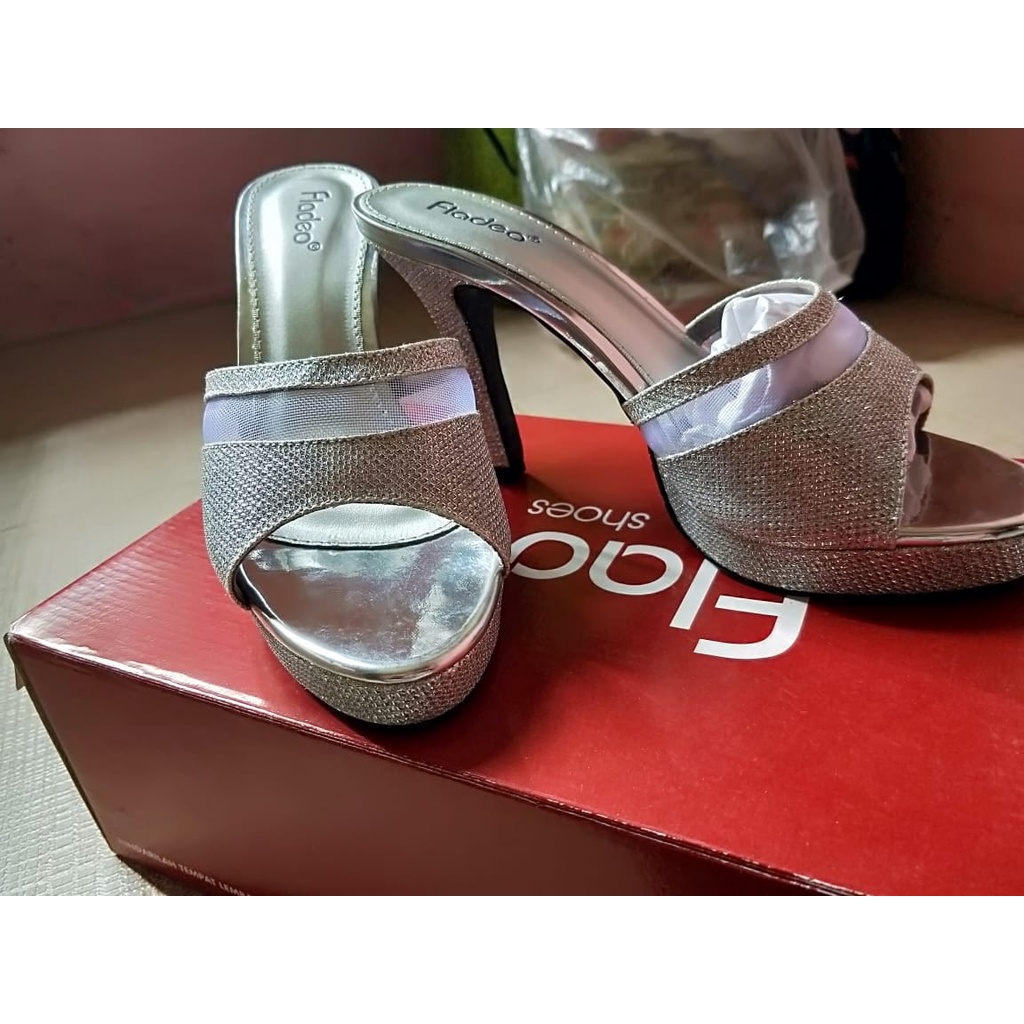 Preloved High Heels Fladeo Silver