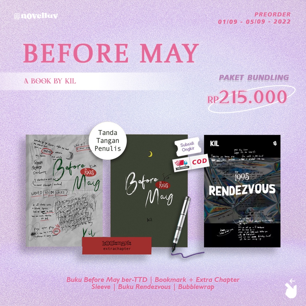 Novel Before May Rendezvous Centerpiece by Kil - Nkmoyuta - Extenler - Novel Roman AU Alternate Univ