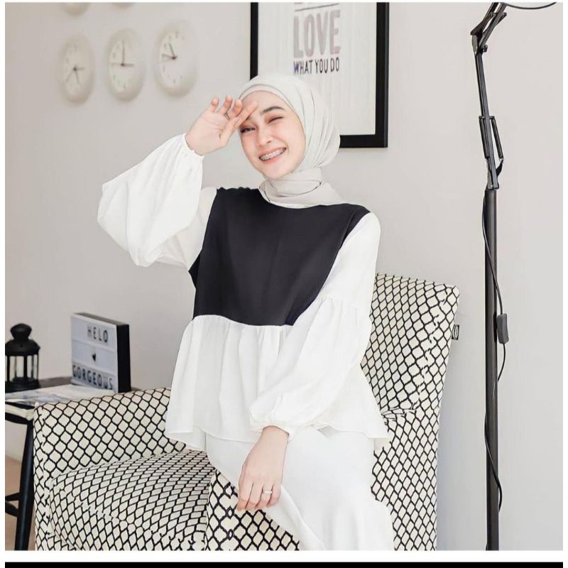 SAVAHHIJAB - SAVIRA BLOUSE / BLOUSE SCUBA / SCUBA TEBAL IMPORT