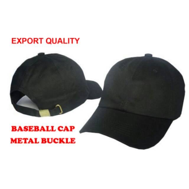 Topi baseball polos model metal buckle