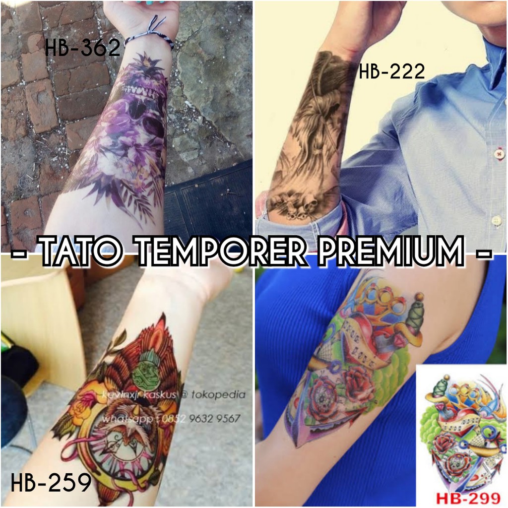STICKER TATO SEMENTARA TEMPORARY TATTOO MAORI TRIBAL POLYNESIAN 3D