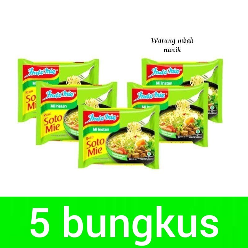 

Indomie Mie Rasa soto mie kuah 5pcs