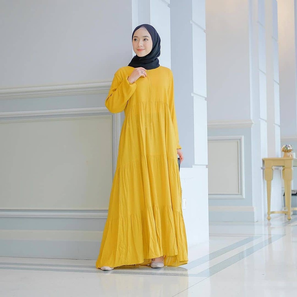 ALFAZZA - JESICA DRESS - REALPICTURE - KATUN RAYON PREMIUM / FASHION MUSLIM / GAMIS POLOS / ALLSIZE