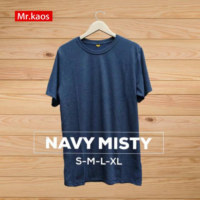 KAOS POLOS PREMIUM NAVY MISTY