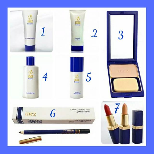Inez Original Paket Kosmetik Lengkap 7in1