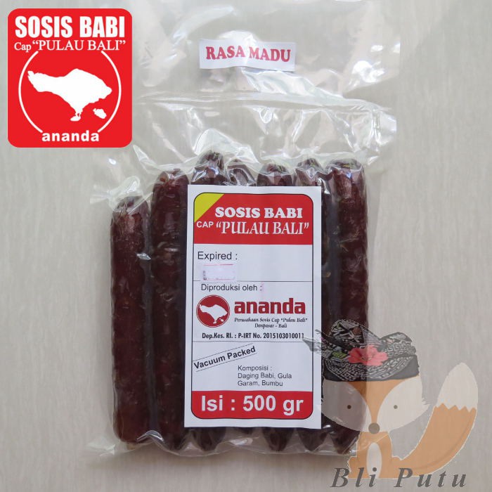 

Sosis Babi Lapchiong Madu Ananda Cap Pulau Bali - 500gr