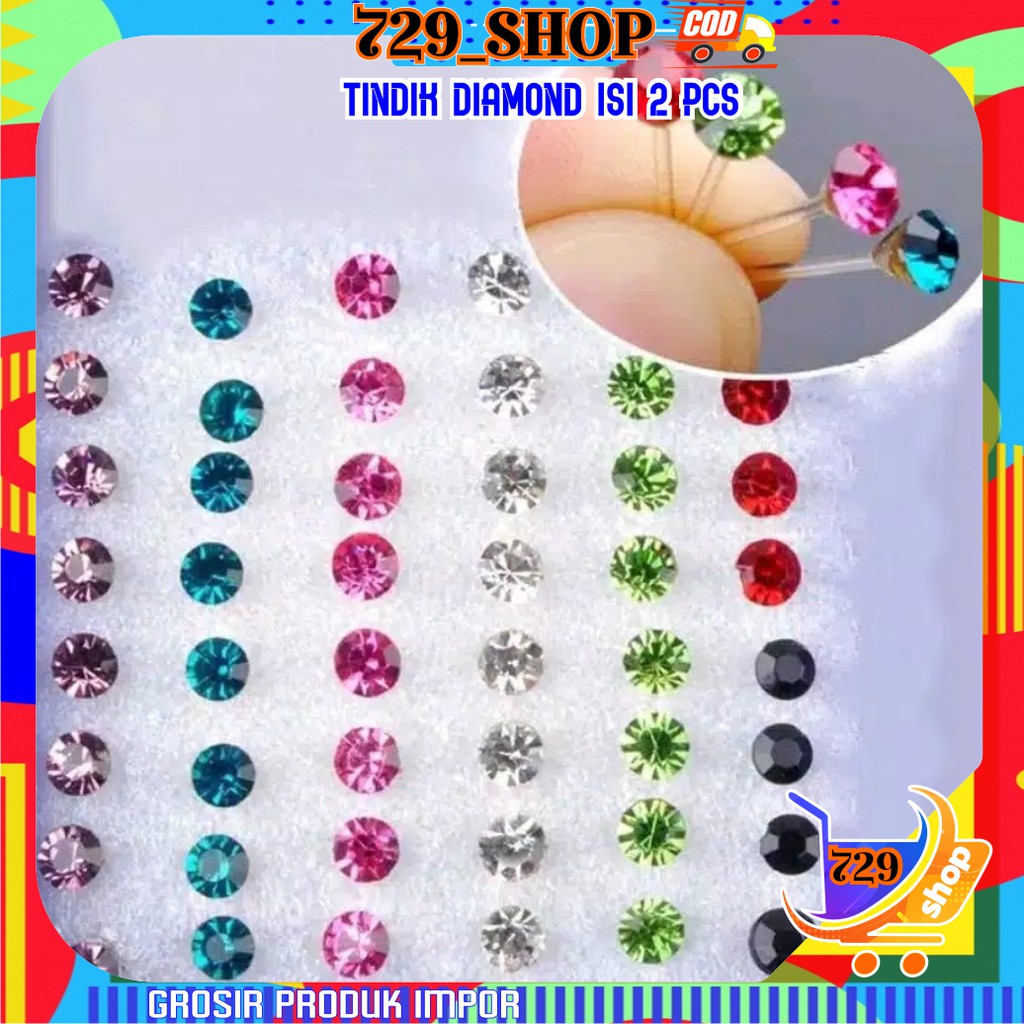 isi 2 Tindik Diamond Korean Style Impor Best Seller