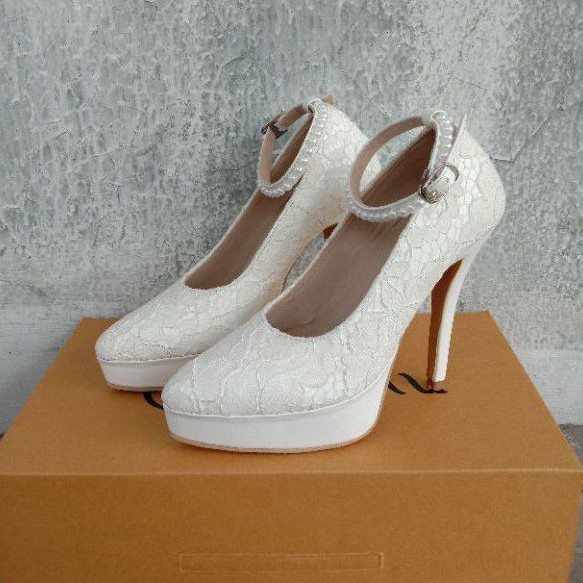 Wedding shoes heel 12 cm. fashion wanita high heel