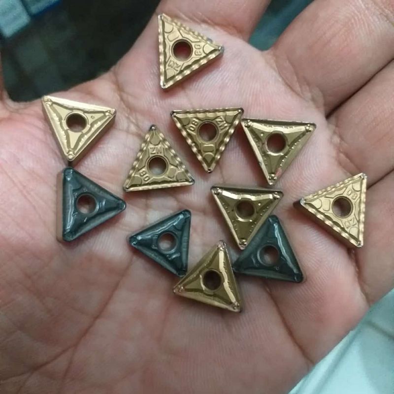 insert bubut TNMG1604 carbait bekas layak pake pahat bubut tnmg16 / tnmg 16