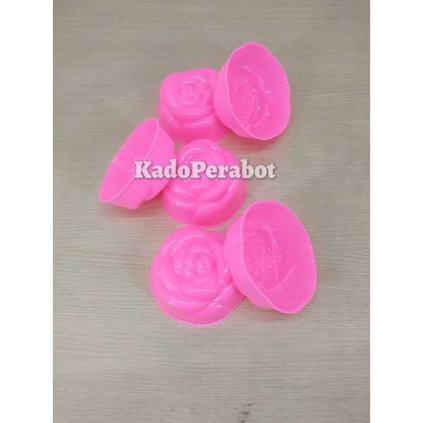 cetakan agar bunga jumbo - cetakan agar motif mawar - cetakan agar