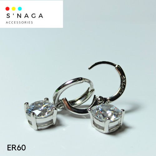 XUPING - Anting Jurai Bulat Besar SILVER
