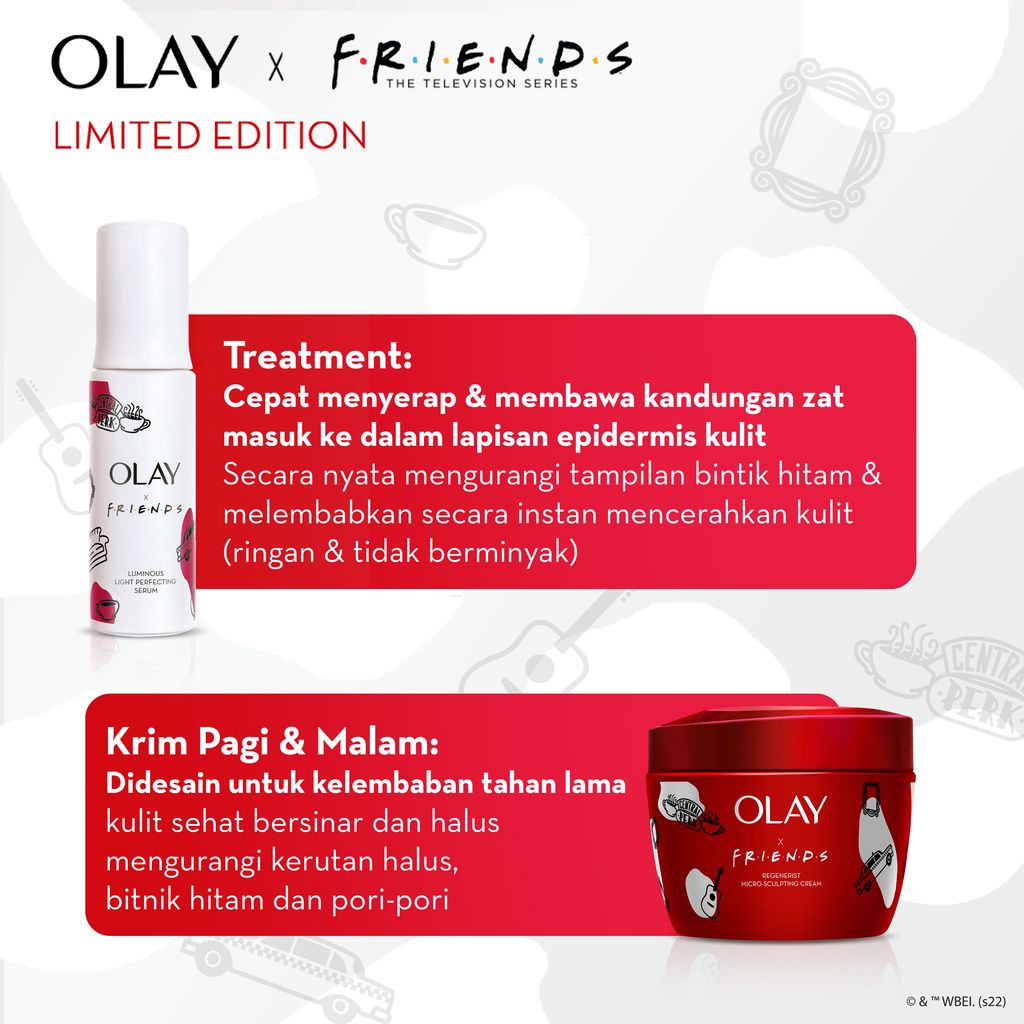 Limited Edition Olay x FRIENDS Luminous Light Perfecting Serum Pencerah Wajah 30ML