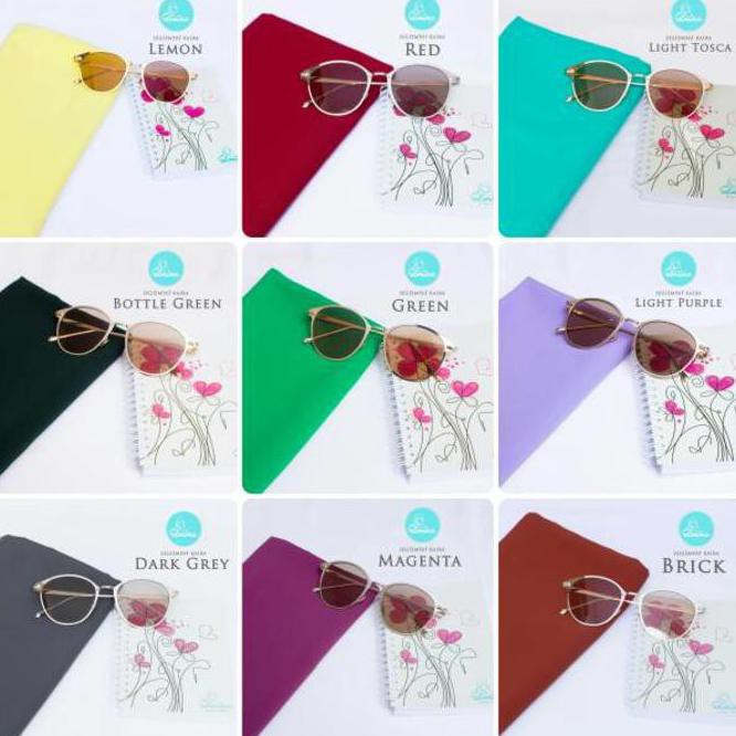 PROMO TERBAIK KHIMAR HIJAB JILBAB SEGI EMPAT KAIRA POLOS 115CM BY ELMINA TERLARIS