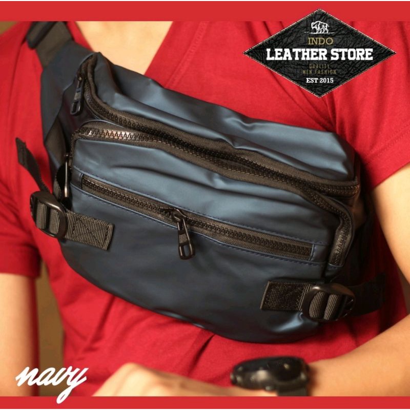 Promo!! Leather bags tas Pinggang Kulit Tas Sling bag Waterproof