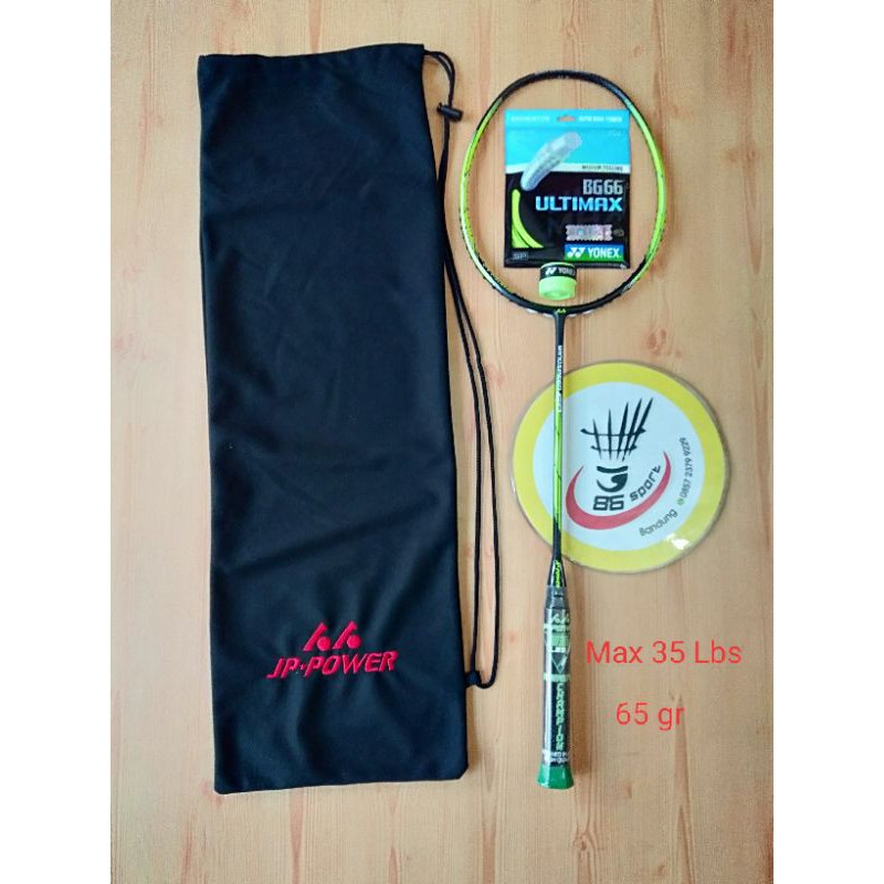 RAKET JP POWER WINDSPEED 60 PRODUK ORIGINAL 65 gr KUALITAS RAKET RINGAN