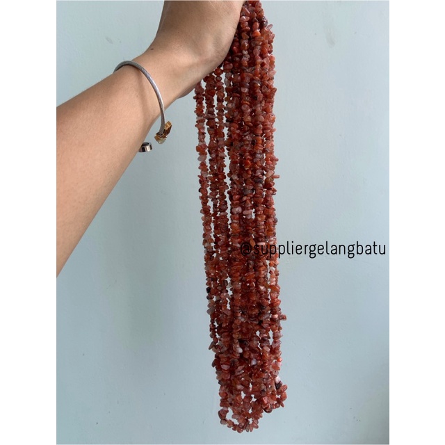 KERIKIL Batu BLACKRED AGATE 1cm MERAH HITAM kalimantan yaman sulaiman bahan kalung gelang anting strap mask kerajinan tangan craft citayam fashion week etink vintage elegan bali