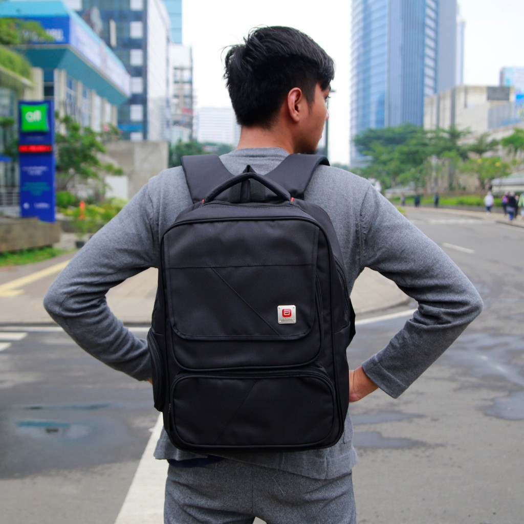 Tas Ransel Laptop - Backpack Laptop 14 Inch Travel Multifungsi Kekinian Kuliah Kerja Pria Wanita