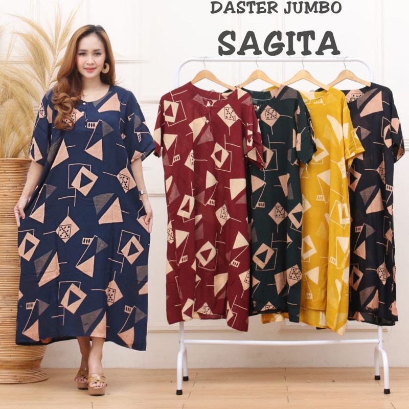 DJ Daster Jumbo Awan Baju Tidur Daster Dress Viral Pekalongan Batik Best Seller-DJ CABUT SAGITA