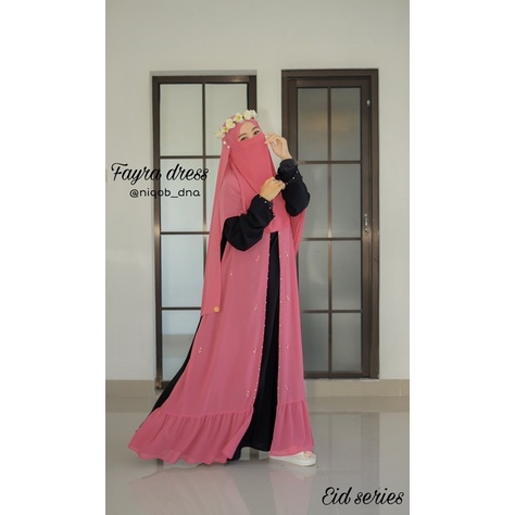 Abaya Bassic Hitam Jetblack Abaya Hitam Abaya Gamis Hitam Gamis Jetblack Abaya terbaru FAYRA DRESS