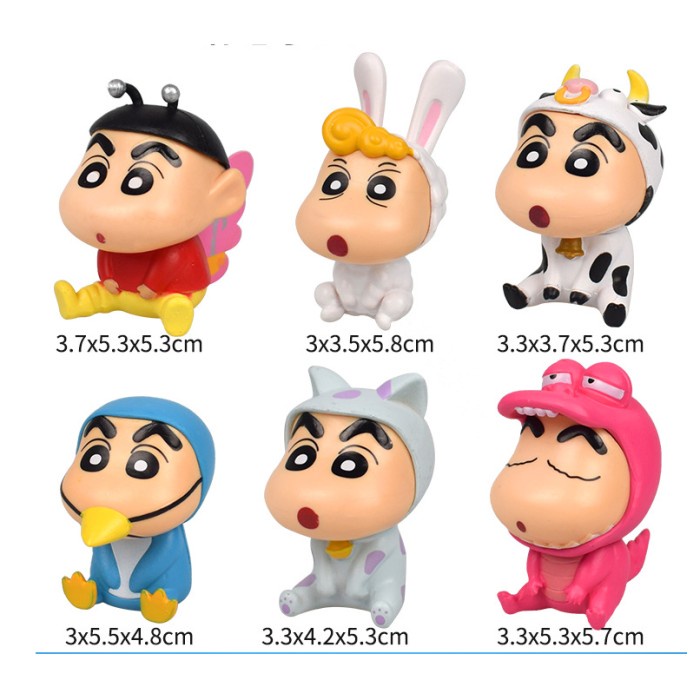 

MAINAN & HOBI FIGURE CRAYON SHINCHAN FIGURE SET 6 MAINAN PAJANGAN MINIATUR HIASAN TOPPER