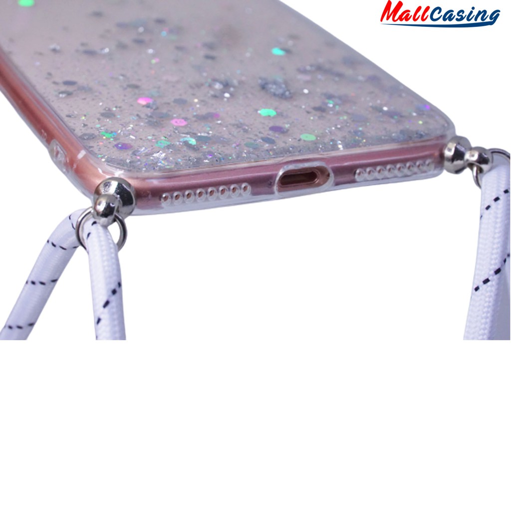 MallCasing - Apple iPhone 6G | 6G+ | 7G/ 8G | 7G+/ 8G+ | 9G/ XR Hard Case Dove Candy Glitter + Tali