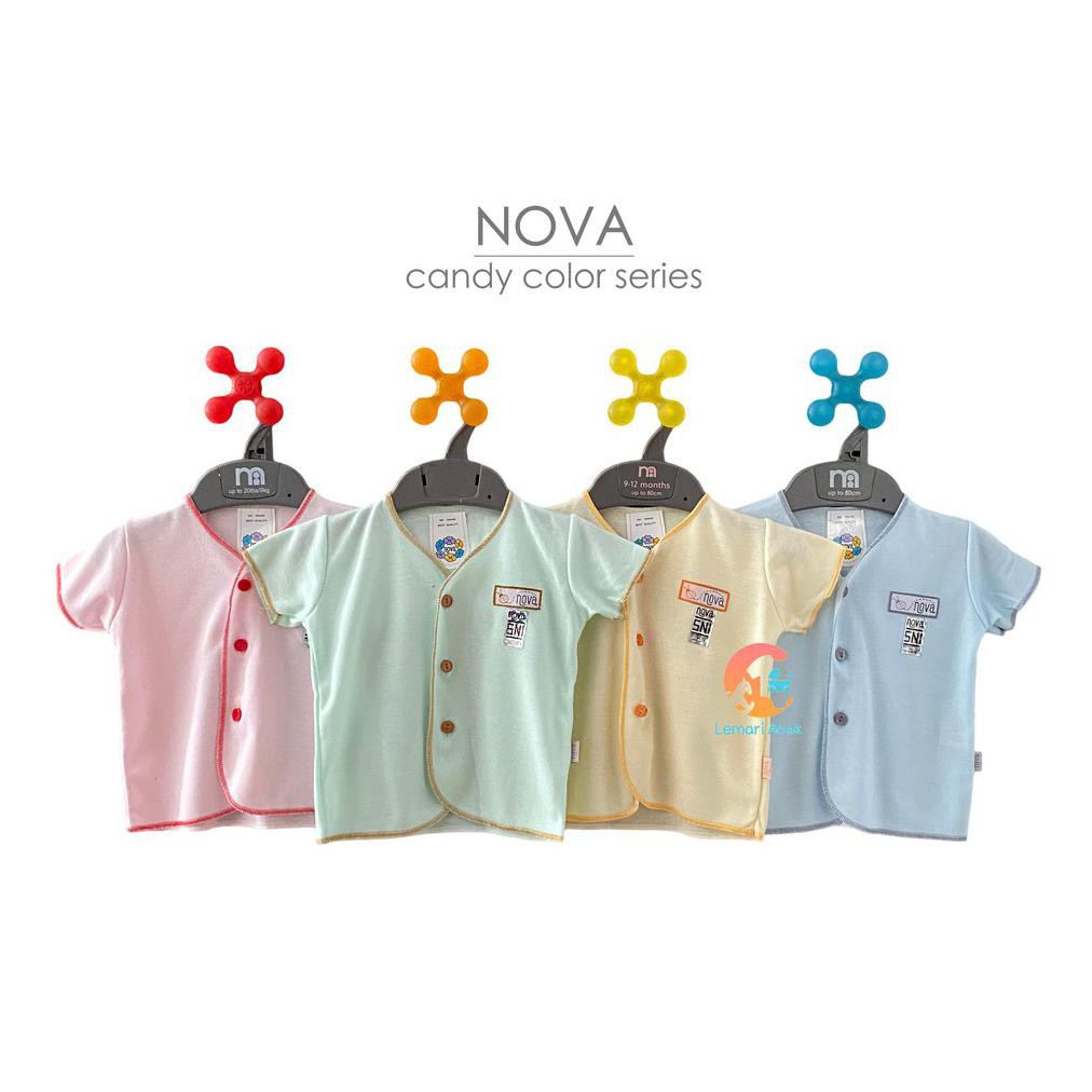 NEW COLLECTION NOVA Baju Bayi Lengan Pendek 0-3 Bulan (Candy Color)