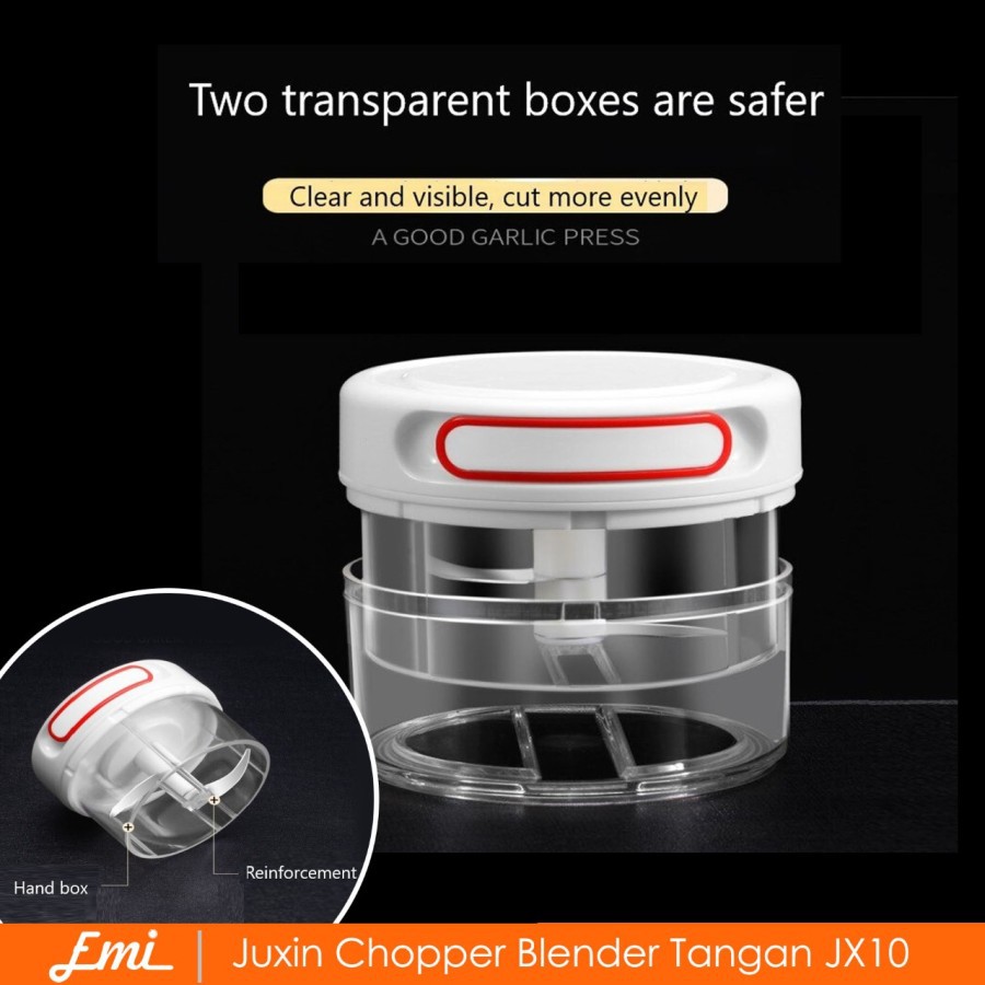 Juxin Chopper Blender Tangan Pemotong Bawang Bumbu Sayuran