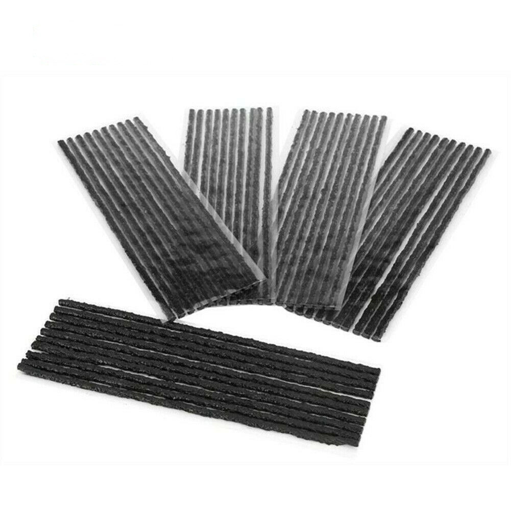 5 / 10pcs Strip Seal Karet Warna Hitam Untuk Reparasi Ban Tubeless Motor / Sepeda