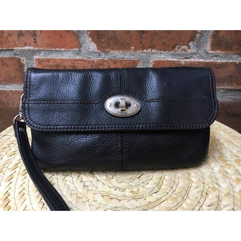 Preloved Fossil Maddox Foldover Clutch