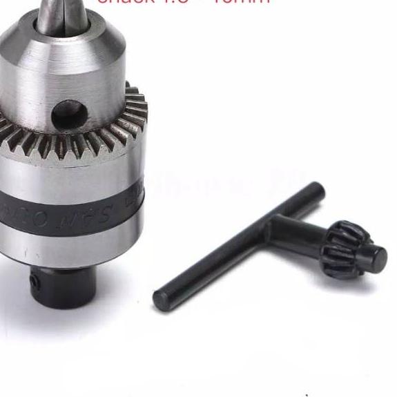 [PRODUK 8JFJO] Dc775 motor Drill Chuck B12 kepala bor 10mm plus konektor arbor as 5mm atau 6mm 9SN