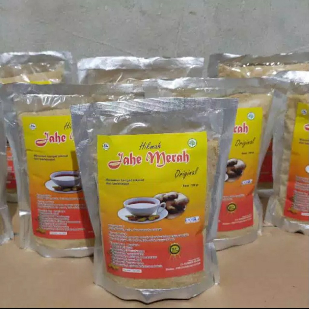 

Jahe Merah Bubuk Original Hikmah 330gr - Jahe Merah Seduh Super - Jahe Merah Instan original