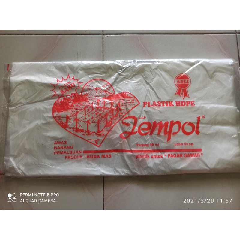 Plastik HDPE Cap jempol / plastik pagar sawah