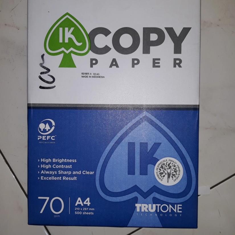

Terbaru - Kertas HVS A4 70 gr IK copy paper ✔