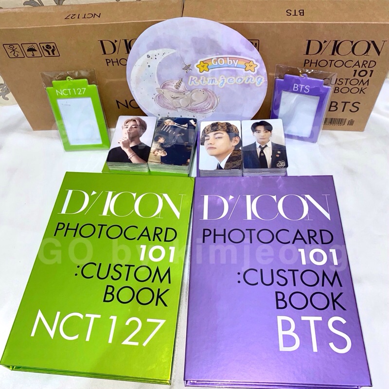 

Photocard Binder Keyring Dicon NCT 127 & BTS (Yuta, Doyoung, Grup NCT 127 + Postcard)
