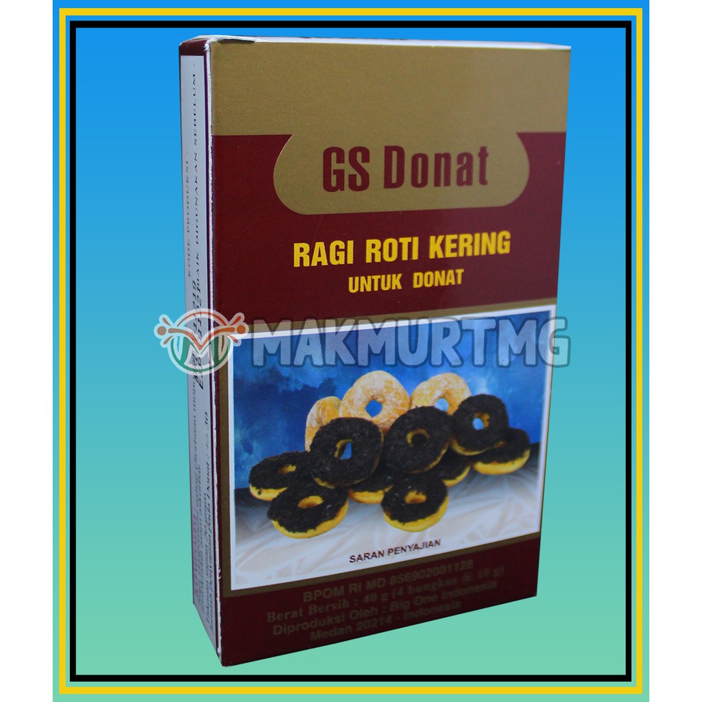 

GS DONAT RAGI ROTI KERING PENGEMBANG 40gr 4 sachet 10gr