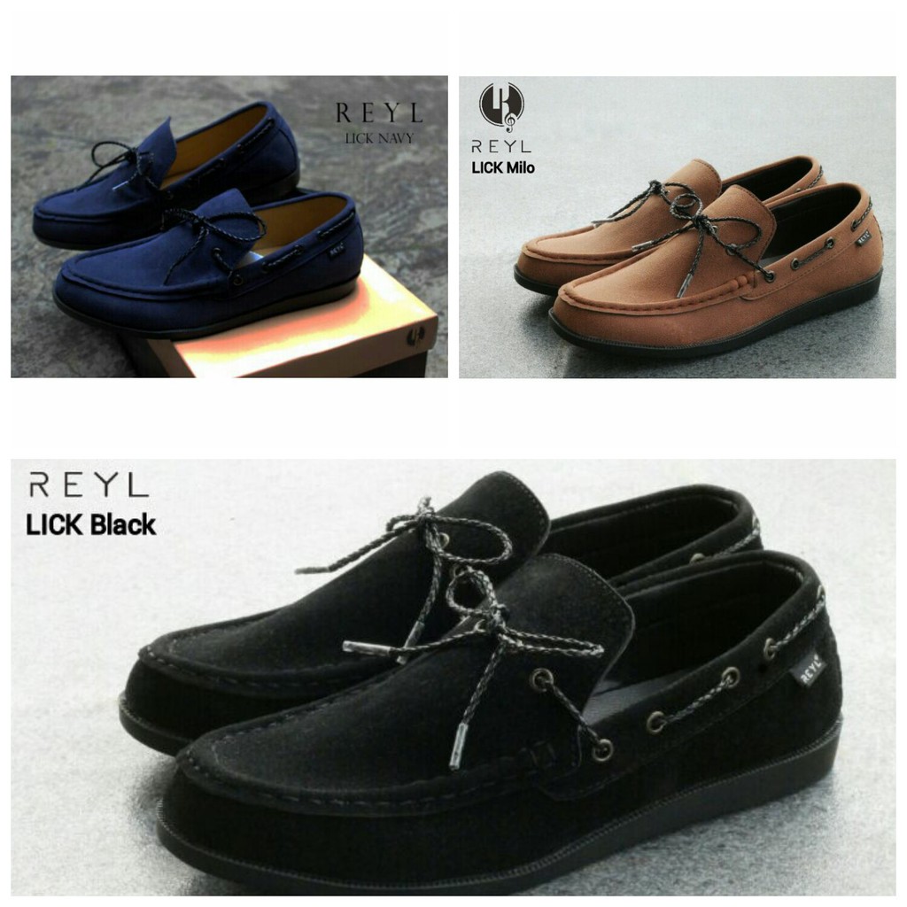 Sepatu casual pria reyl original slip 