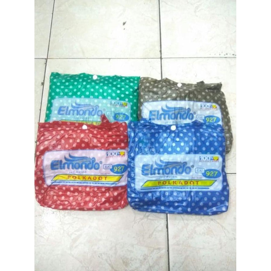 Jas Hujan Stelan Celana polkadot Elmondo 927 anti bocor