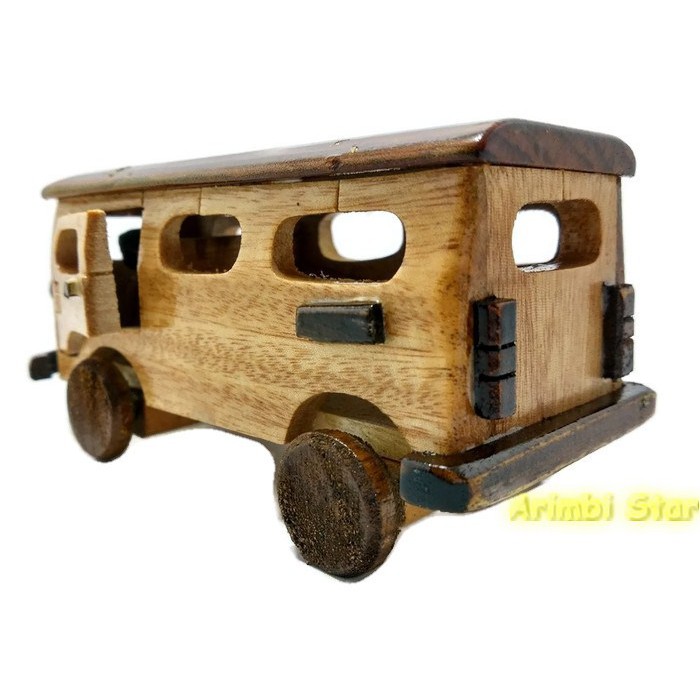 Miniatur Kayu - Mobil VW Combi T
