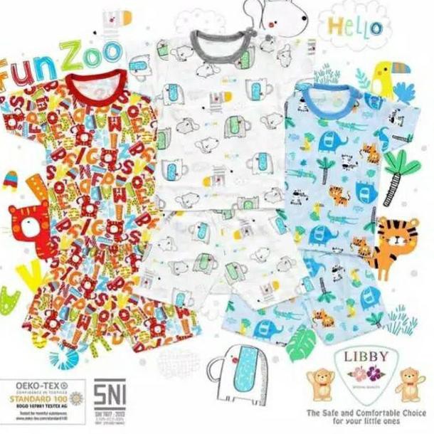  KODE VW65 LIBBY Setelan Oblong Celana  Pendek  Bayi Baby 