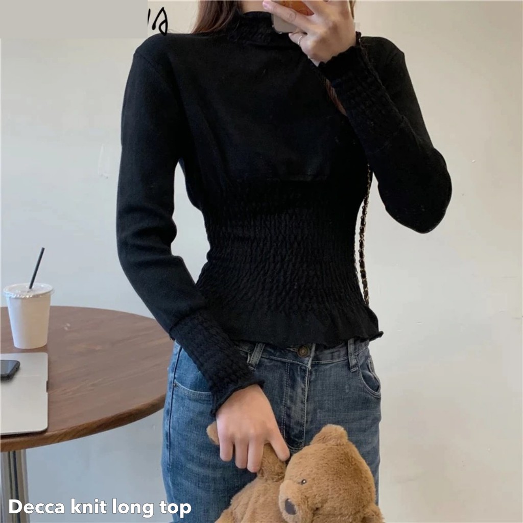 Decca knit long top  -Thejanclothes