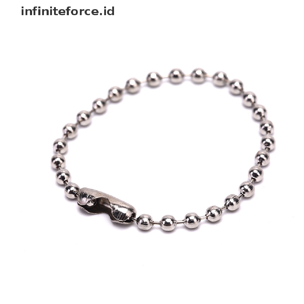 Infiniteforce.id 10pcs Gantungan Kunci Manik-Manik 3.5 &quot;0.09&quot; Diy