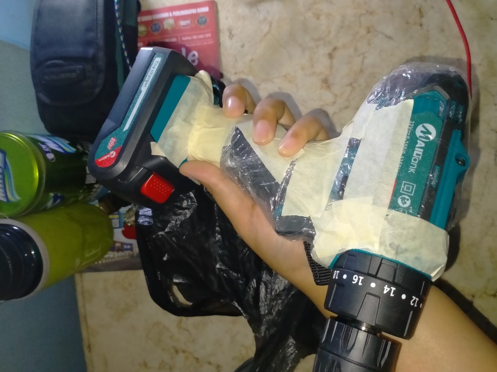 Mesin Bor Baterai / Batre Bor Tembok 32volt Cordless Drill Mailtank Sh190 Charger / Cas
